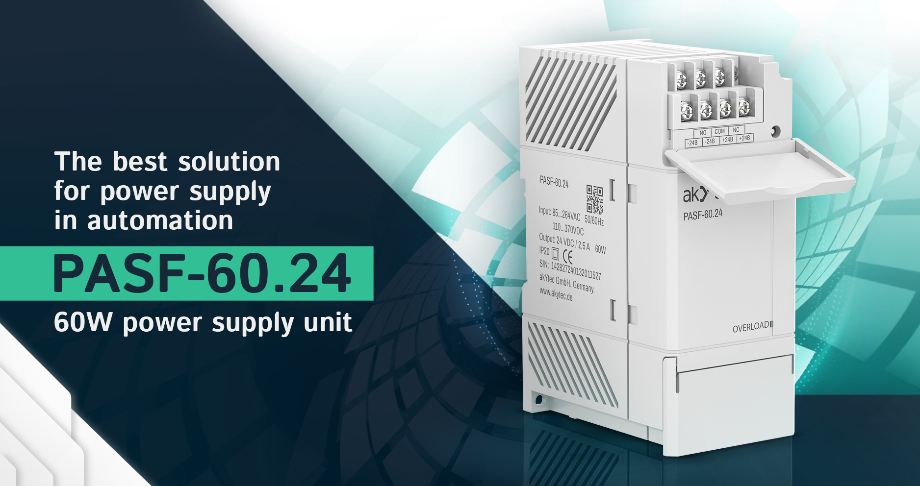 Introducing the PASF-60.24 Power Supply Unit from akYtec