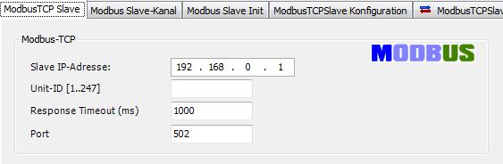 Modbus TCP Slave Konfigurierung CODESYS