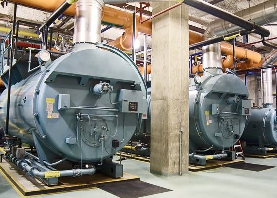 Industrial boiler room